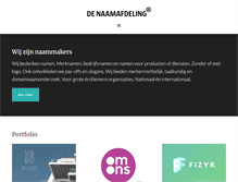 Tablet Screenshot of denaamafdeling.nl